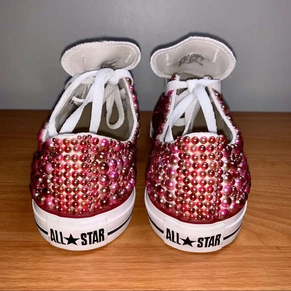 Converse Pearl Encrusted Statment Sneaker